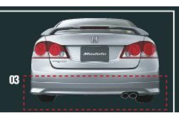 Honda Modulo Lower Skirt Rear Jdm Japanparts Com Fd1 Fd2 Fd3